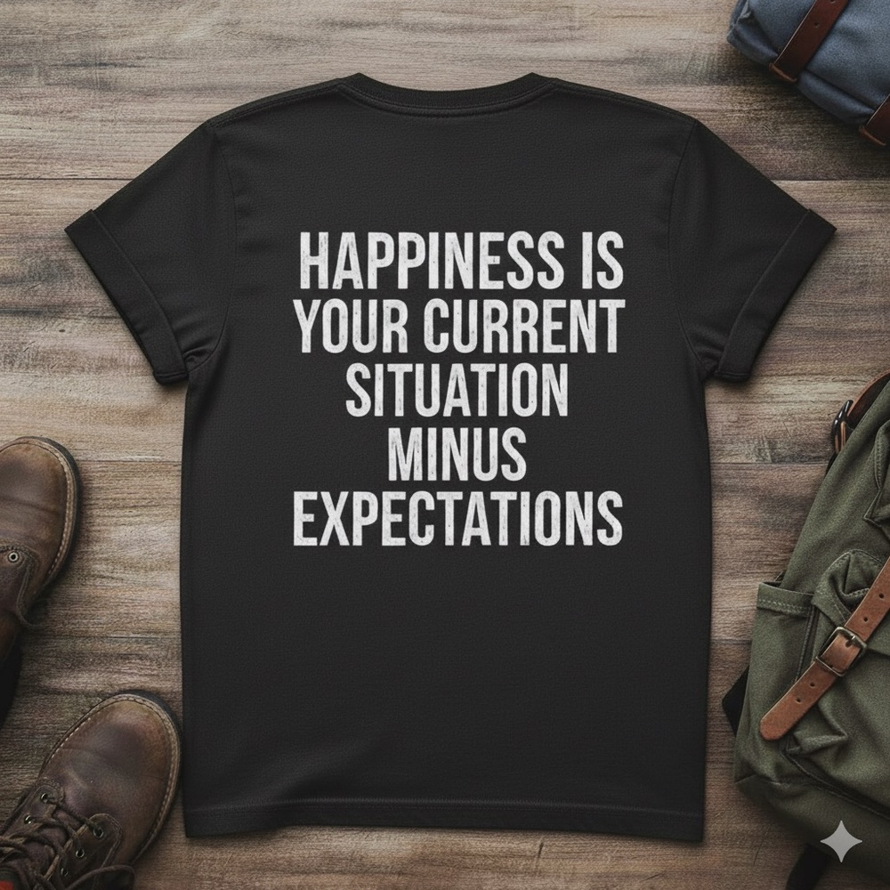 NWT MAP Inspirational Black Tee with Bold Quote